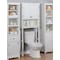 Alaterre Furniture Dorset Bath Over the Toilet Space Saver Storage with Upper Cabinet and Open Shelf ANVA7274WH - alternate 2